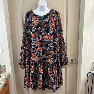 Long Sleeve Floral Dress